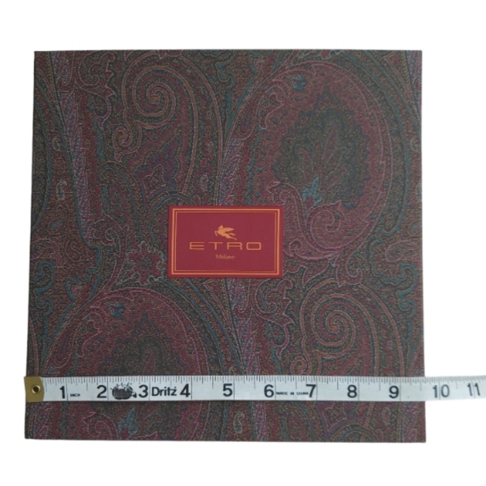 ETRO paisley paper scarf square box shopping gift bag bundle - Picture 5 of 11